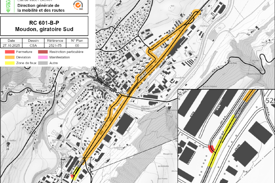 Jonction Sud - création d’un giratoire au Sud de Moudon