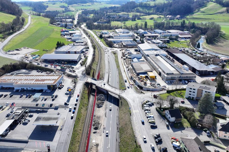 Moudon Jonction Sud - Travaux février 2026