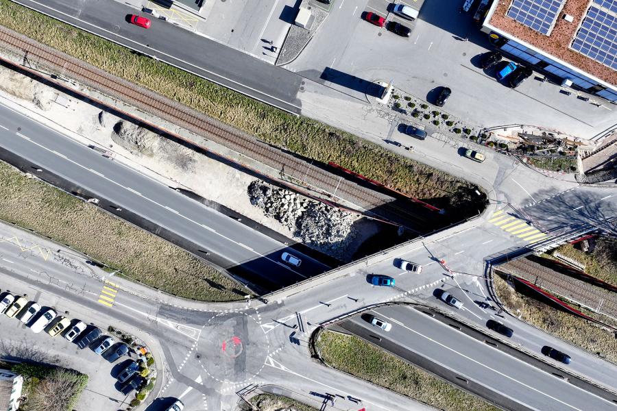 Moudon Jonction Sud - Travaux février 2026