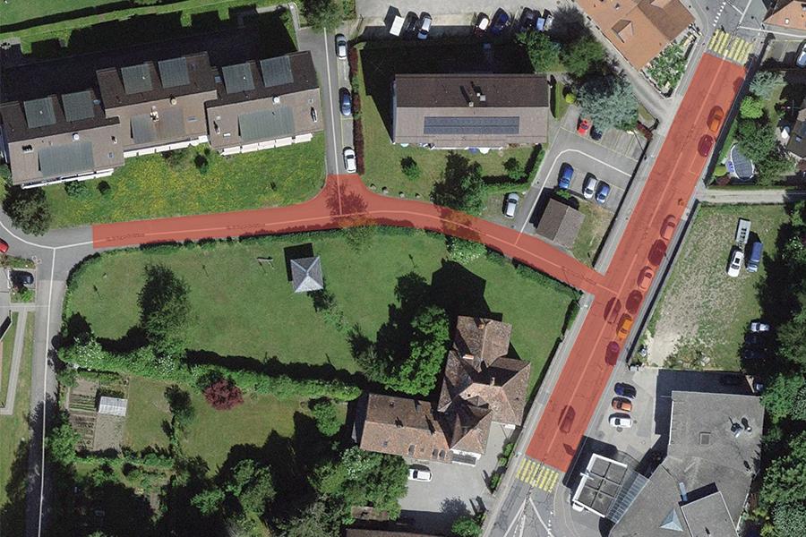Moudon travaux en cours secteur Verger